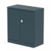 Dynamic Qube by Silverline 1000mm 2-Door Stationery Cupboard Ocean Cobalt with Shelf - QS2094 67255DY