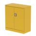 Dynamic Qube by Silverline 1000mm 2-Door Stationery Cupboard Lemon Yellow with Shelf - QS2100 67297DY