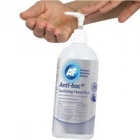 AF Antibacterial Sanitising Hand Rub Pump Top Bottle 500ml (Pack 6) ABHHR500 6 67376AF