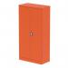 Dynamic Qube by Silverline 1850mm 2-Door Stationery Cupboard Sienna Orange with Shelves - QS2118 67423DY