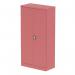 Dynamic Qube by Silverline 1850mm 2-Door Stationery Cupboard Antique Pink with Shelves - QS2121 67444DY