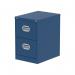 Dynamic Qube by Silverline 2 Drawer Filing Cabinet Blue - QS2133 67528DY
