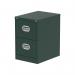 Dynamic Qube by Silverline 2 Drawer Filing Cabinet British Racing Green - QS2134 67535DY