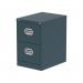 Dynamic Qube by Silverline 2 Drawer Filing Cabinet Ocean Cobalt - QS2138 67563DY