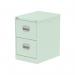 Dynamic Qube by Silverline 2 Drawer Filing Cabinet Peppermint Green - QS2139 67570DY