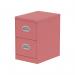 Dynamic Qube by Silverline 2 Drawer Filing Cabinet Antique Pink - QS2143 67598DY
