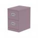 Dynamic Qube by Silverline 2 Drawer Filing Cabinet Pastel Violet - QS2147 67626DY