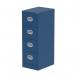 Dynamic Qube by Silverline 4 Drawer Filing Cabinet Blue - QS2177 67836DY