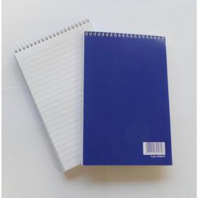 ValueX 127x200mm Wirebound Card Cover Reporters Shorthand Notebook 70gsm Ruled 160 Pages Blue 67862VC