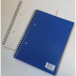 ValueX A5 Wirebound Laminated Notebook Ruled 100 Pages Blue (Pack 5) 67883VC