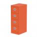 Dynamic Qube by Silverline 4 Drawer Filing Cabinet Sienna Orange - QS2184 67885DY