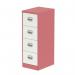 Dynamic Qube by Silverline 4 Drawer Filing Cabinet Antique Pink and Satin White - QS2192 67941DY