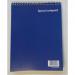 ValueX A5 Wirebound Card Cover Reporters Shorthand Notebook Ruled 200 Pages Blue 67995VC