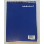 ValueX A5 Wirebound Card Cover Reporters Shorthand Notebook Ruled 200 Pages Blue 67995VC