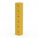 Dynamic Qube by Silverline Locker 6 Door 1800mm High Lemon Yellow - QS2254 68375DY