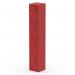 Dynamic Qube by Silverline Locker 4 Door 1800mm High Red - QS2267 68466DY