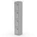 Dynamic Qube by Silverline Locker 4 Door 1800mm High Silver - QS2268 68473DY