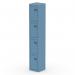 Dynamic Qube by Silverline Locker 4 Door 1800mm High Pastel Blue - QS2277 68536DY