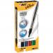 Bic Velleda Pocket Liquid Ink Whiteboard Marker Bullet Tip 2.2mm Line Assorted Colours (Pack 4) - 902094 68541BC