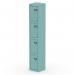 Dynamic Qube by Silverline Locker 4 Door 1800mm High Pastel Turquoise - QS2278 68543DY