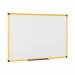 Bi-Office Ultrabrite Magnetic Lacquered Steel Whiteboard Yellow Aluminium Frame 900x600mm MA0315177 68545BS