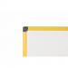 Bi-Office Ultrabrite Magnetic Lacquered Steel Whiteboard Yellow Aluminium Frame 900x600mm MA0315177 68545BS