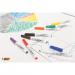 Bic Velleda 1741 Whiteboard Marker Bullet Tip 1.4mm Line Assorted Colours (Pack 4) - 9581501 68555BC