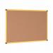 Bi-Office Ultrabrite Cork Noticeboard Yellow Aluminium Frame 600x900mm - CA0311721 68559BS