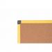 Bi-Office Ultrabrite Cork Noticeboard Yellow Aluminium Frame 600x900mm - CA0311721 68559BS