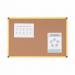 Bi-Office Ultrabrite Cork Noticeboard Yellow Aluminium Frame 600x900mm - CA0311721 68559BS