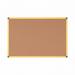 Bi-Office Ultrabrite Cork Noticeboard Yellow Aluminium Frame 600x900mm - CA0311721 68559BS