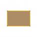Bi-Office Ultrabrite Cork Noticeboard Yellow Aluminium Frame 600x900mm - CA0311721 68559BS