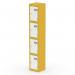 Dynamic Qube by Silverline Locker 4 Door 1800mm High Lemon Yellow and Satin White - QS2281 68564DY