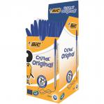 Bic Cristal Ballpoint Pen 1.0mm Tip 0.32mm Line Blue (Pack 50) - 8373602 68625BC