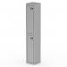 Dynamic Qube by Silverline Locker 2 Door 1800mm High Silver - QS2290 68627DY