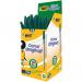 Bic Cristal Ballpoint Pen 1.0mm Tip 0.32mm Line Green (Pack 50) - 8373629 68653BC