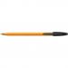 Bic Orange Ballpoint Pen 0.8mm Tip 0.30mm Line Black (Pack 20) - 1199110114 68688BC