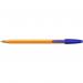 Bic Orange Ballpoint Pen 0.8mm Tip 0.30mm Line Blue (Pack 20) - 1199110111 68695BC