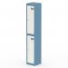 Dynamic Qube by Silverline Locker 2 Door 1800mm High Pastel Blue and Satin White - QS2304 68725DY