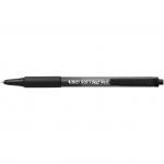 Bic SoftFeel Clic Retractable Ballpoint Pen 1mm Tip 0.32mm Line Black (Pack 12) - 8373971 68744BC