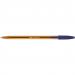 Bic Orange Ballpoint Pen 0.8mm Tip 0.30mm Line Blue (Pack 50) - 872730 68870BC