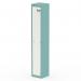 Dynamic Qube by Silverline Locker 1 Door 1800mm High Pastel Turquoise and Satin White - QS2327 68886DY