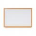 Bi-Office Earth-It Non Magnetic Enamel Whiteboard Oak Wood Frame 600x900mm - MB07122318 68902BS