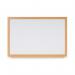 Bi-Office Earth-It Non Magnetic Enamel Whiteboard Oak Wood Frame 600x900mm 68902BS