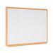 Bi-Office Earth-It Non Magnetic Melamine Whiteboard Oak Wood Frame 900x600mm - MB07002319 68909BS