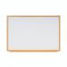 Bi-Office Earth-It Non Magnetic Melamine Whiteboard Oak Wood Frame 900x600mm - MB07002319 68909BS