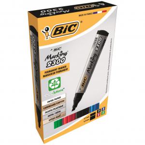 Bic Ecolutions Marking 2300 Permanent Marker Chisel Tip 3.7-5.5mm Line