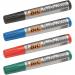 Bic Marking 2300 Permanent Marker Chisel Tip 3.7-5.5mm Line Assorted Colours (Pack 4) - 8209222 68954BC