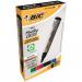 Bic Marking 2300 Permanent Marker Chisel Tip 3.7-5.5mm Line Assorted Colours (Pack 4) - 8209222 68954BC