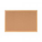 Bi-Office Earth-It Cork Noticeboard Oak Wood Frame 900x600mm - SF132001233 68958BS